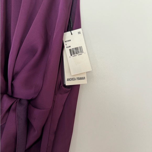 Andrea iyamah Reni midi dress plum purple small new with tags - Picture 4 of 5